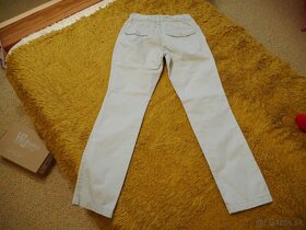 dievčenské bavlnené prechodné nohavice 140cm - 3