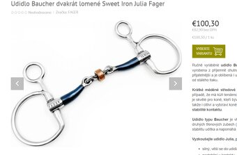 Zubadlo baucher Fager Sweet Iron Julia - 3