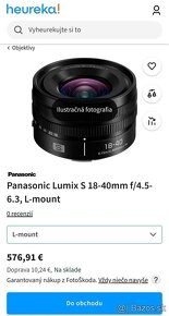 Panasonic LUMIX S 18-40mm F4.5-6.3 (S-R1840E) - 3