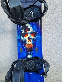 Snowboard zn. Skull 145cm + topánky vel. 27/41 + taška/obal - 3