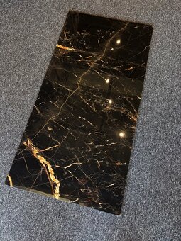 Dlažba Marquina black 60x120 gold nero design - 3