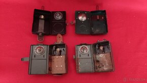 Historické vojenské signálne baterky s farebnými filtrami - 3