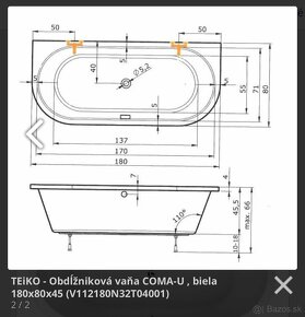 Volne stojaca Vana Coma 180 - 3