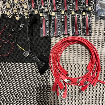 Mining príslušenstvo - Riser, PCIe splitter, M2 to Pcie atď - 3