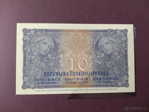 10 korun 1919 Ivančíce - 10x čísla po sobě + 10x letáky - 3