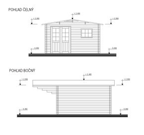 Zahradný domček / chatka 3,7x3,7m - rezervované - 3