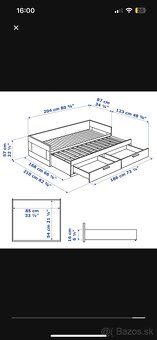 Ikea postel Brimnes s matracmi Agotnes - 3