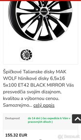 hlinikove disky MAK WOLF 5x100 r16 - 3