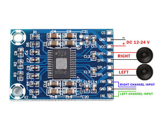 Audio zosilnovac modul 2 x 50W stereo - 3