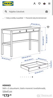 Pracovný stôl z Ikea - 3