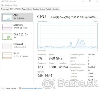 Predám CPU INTEL i7 4790 / 4-jadro a 8-vlákien - 3