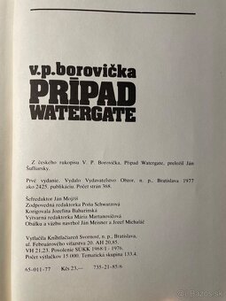 Václav Pavel Borovička - Prípad Watergate - 3