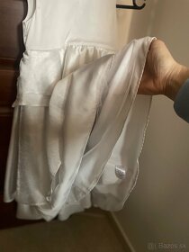 Biele šaty pre dievčatko veľkosť 5r. - 3