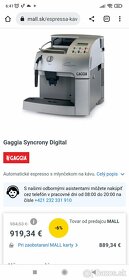 Kávovar Gaggia synchrony digital - 3