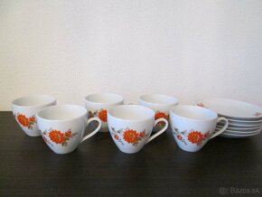Retro kávové súpravy - karlovarský porcelán Czechoslovakia - 3