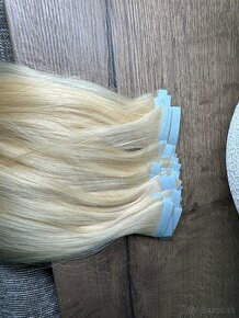 Tape in nove blond vlasy 50 cm - 3