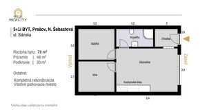 REZERVOVANÝ - Mezonetový 3 izbový byt Nižná Šebastová v novo - 3