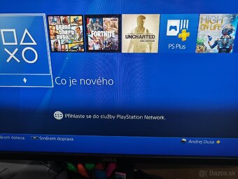 Playstation 4 Slim 500GB + 3 ovládače + 3 hry na ucte - 3