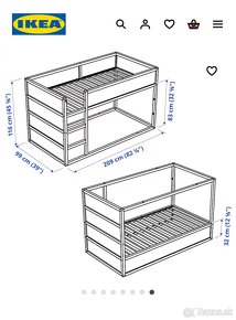 Ikea postel kura 90x200 - 3