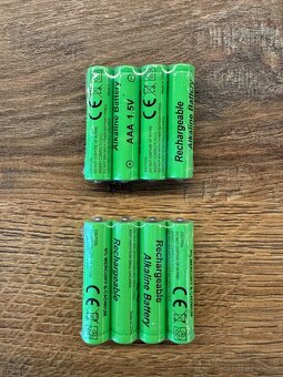 1.5V AAA Nabíjateľné Alkalické Batérie, 3000mAh 4ks - 3