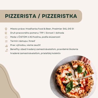 Pomocná sila do kuchyne, pizzerista, čašníčka - 3