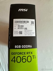 MSI GeForce RTX 4060 Ti VENTUS 3X 8G OC čisto nová - 3