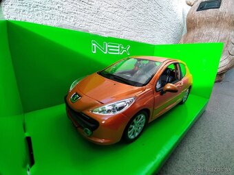 Predám len rozbalený a fotenie, model Peugeot 207 oranžová f - 3