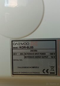 Mikrovlnná rúra DAEWOO KOR-6L05 - 3