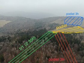 Pozemok s lesom 2,35h + 3h - stavba dom, chata, mobilný dom - 3