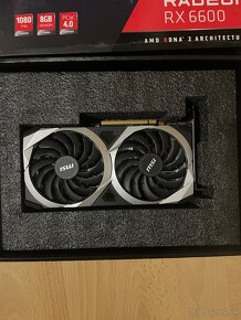 MSI AMD Radeon RX 6600 MECH 2X 8GB GDDR6 Graphics Card - 3