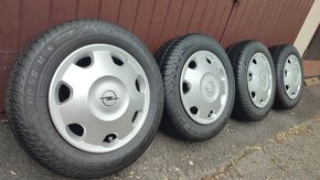 Plechové originál DISKY + ZIMNÉ PNEU- OPEL CORSA C R13 4x100 - 3