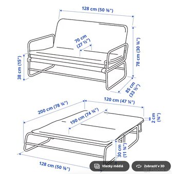 Predam rozkladaciu pohovku z Ikei - 3