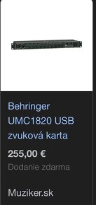 Behringer UMC1820 USB zvuková karta - 3