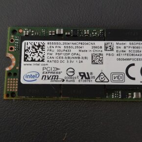 Intel 256 GB NVMe M.2 SSD - 3