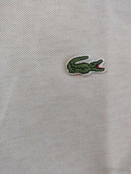 Pánské polo tričko Lacoste – bílé, dlouhý rukáv, vel. L - 3