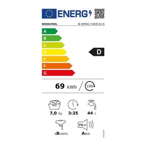 WHIRLPOOL BI WMWG 71484E EU vstavaná práčka biela 6.zmysel - 3