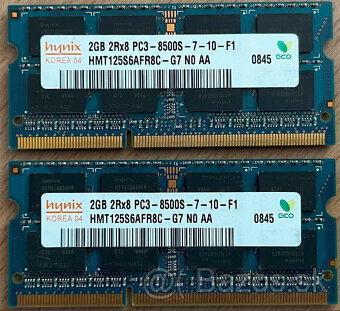 Ram DDR3/DDR3L 1066/1333/1600 MHz SODIMM - 3