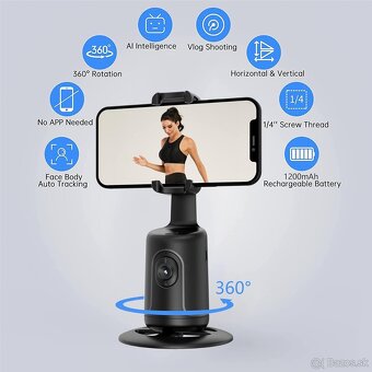 360° Stolný Automatický AI Self Trackovací Statív - 3