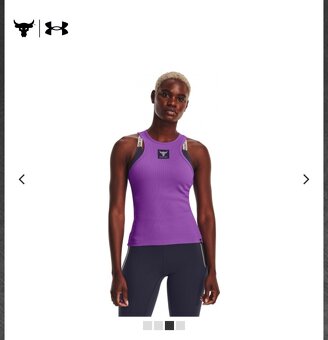 Dámske tielko Under Armour PJT ROCK RIB TANK W fialové - 3