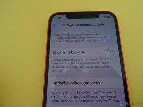 iPhone 12 128GB RED - ZÁRUKA 1 ROK - 100% BATERIA - 3