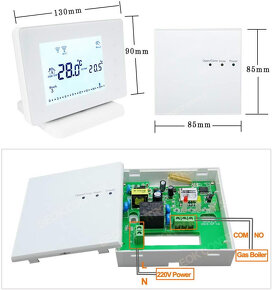 Bezdrátový programovatelný termostat Beok BOT306RF-WIFI - 3