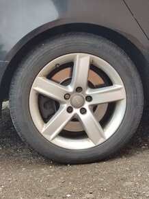 Hliníkove disky audi 5x112 r17+letné pneumatiky - 3