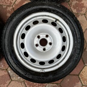 Plechové disky original VW r16 5x112 + zimné pneu - 3