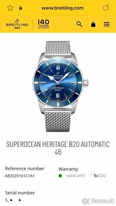 Breitling Superocean Heritage 46mm nove PREDLZENA 8r. ZARUKA - 3