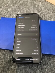 iPhone X 256GB biely - 3