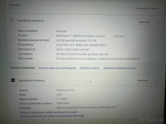 Predám Lenovo IdeaPad 5 Pro 16ACH6 - 3