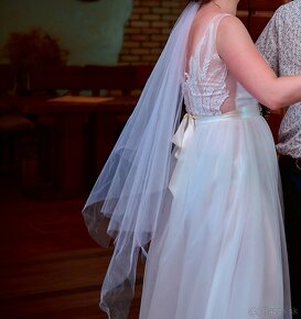jemné romantické svadobné šaty - 3