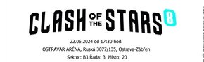 2 Vstupenky na clash of the stars 8 35 eur za jednu - 3