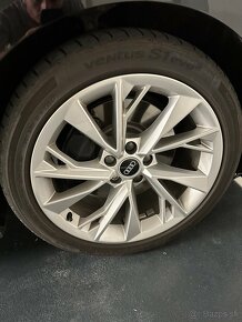 Disky original Audi 18" + letne pneu Hankook - 3