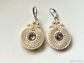 Soutache náušnice Ivory - 3